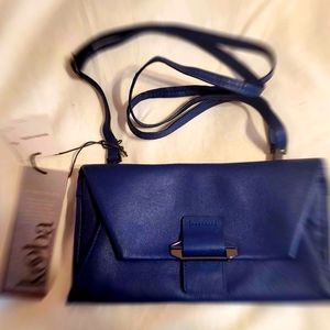 Kooba "Ruby" Crossbody Wallet Clutch Bag ~ Electron Blue leather